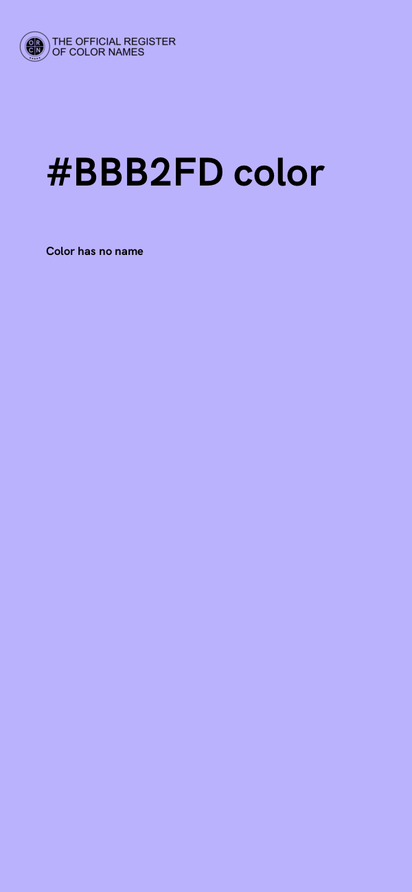 #BBB2FD color image