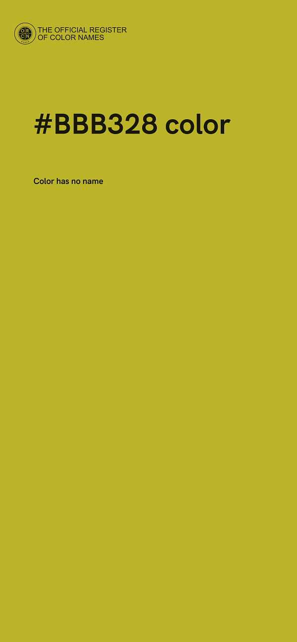 #BBB328 color image