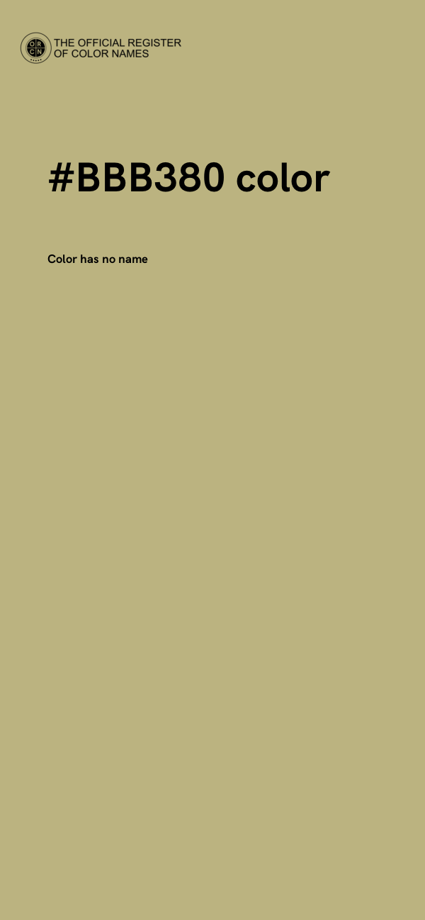 #BBB380 color image