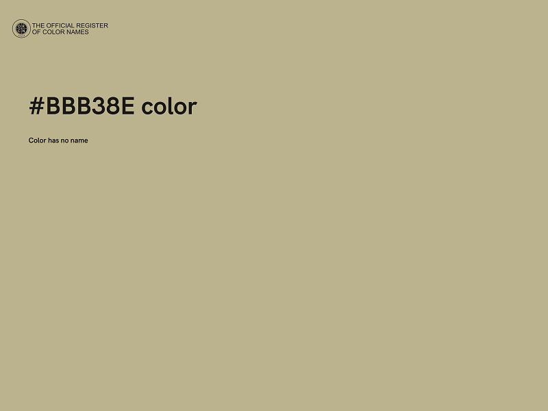 #BBB38E color image