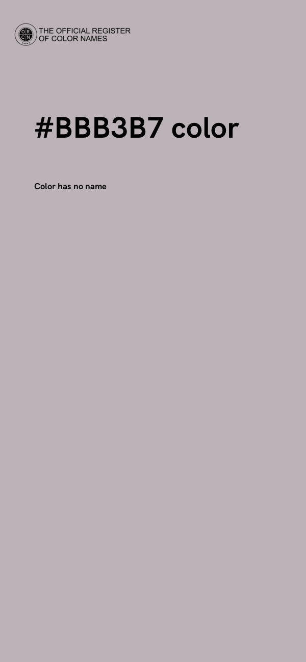 #BBB3B7 color image