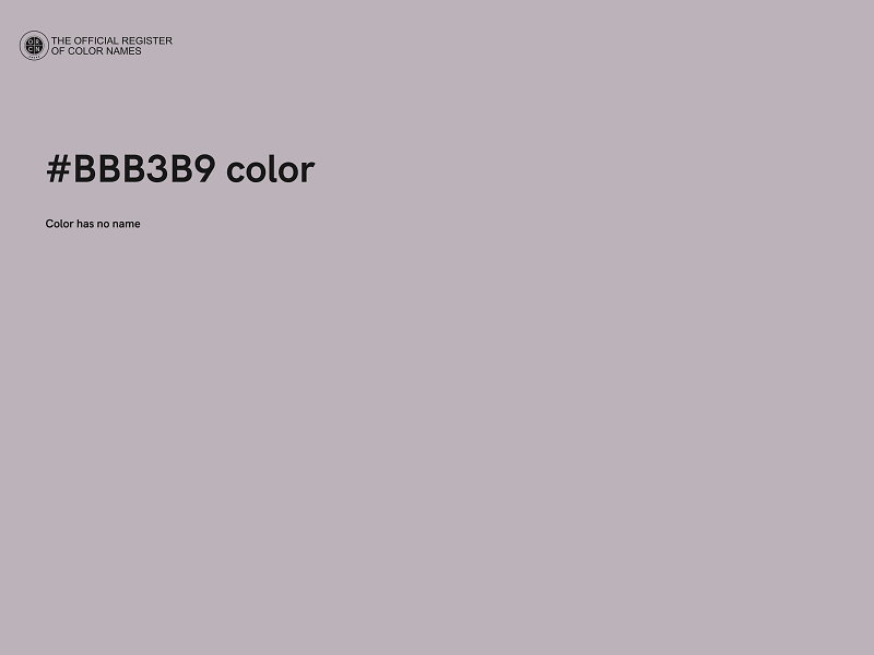 #BBB3B9 color image