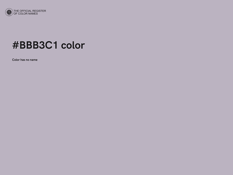 #BBB3C1 color image