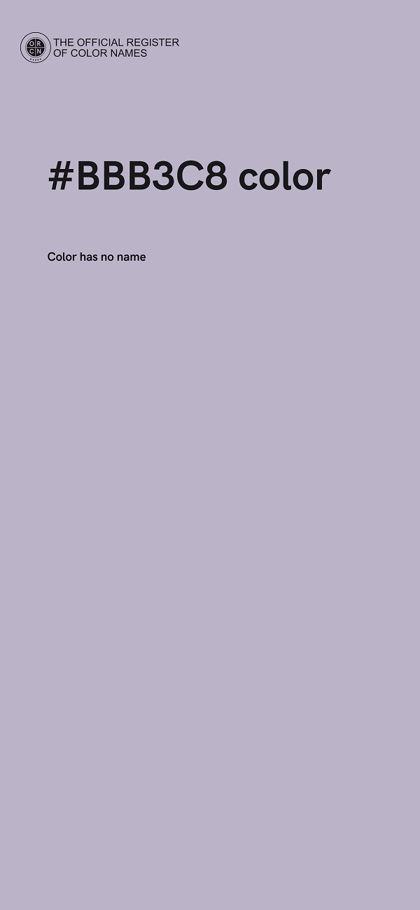 #BBB3C8 color image