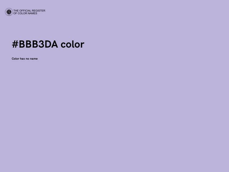 #BBB3DA color image