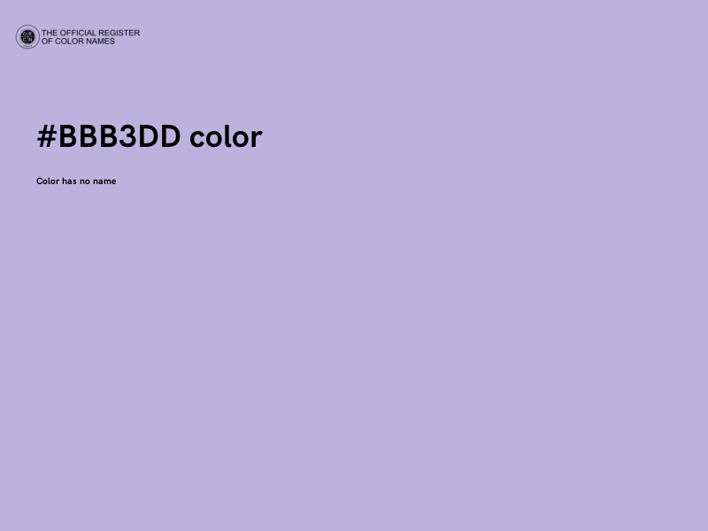 #BBB3DD color image