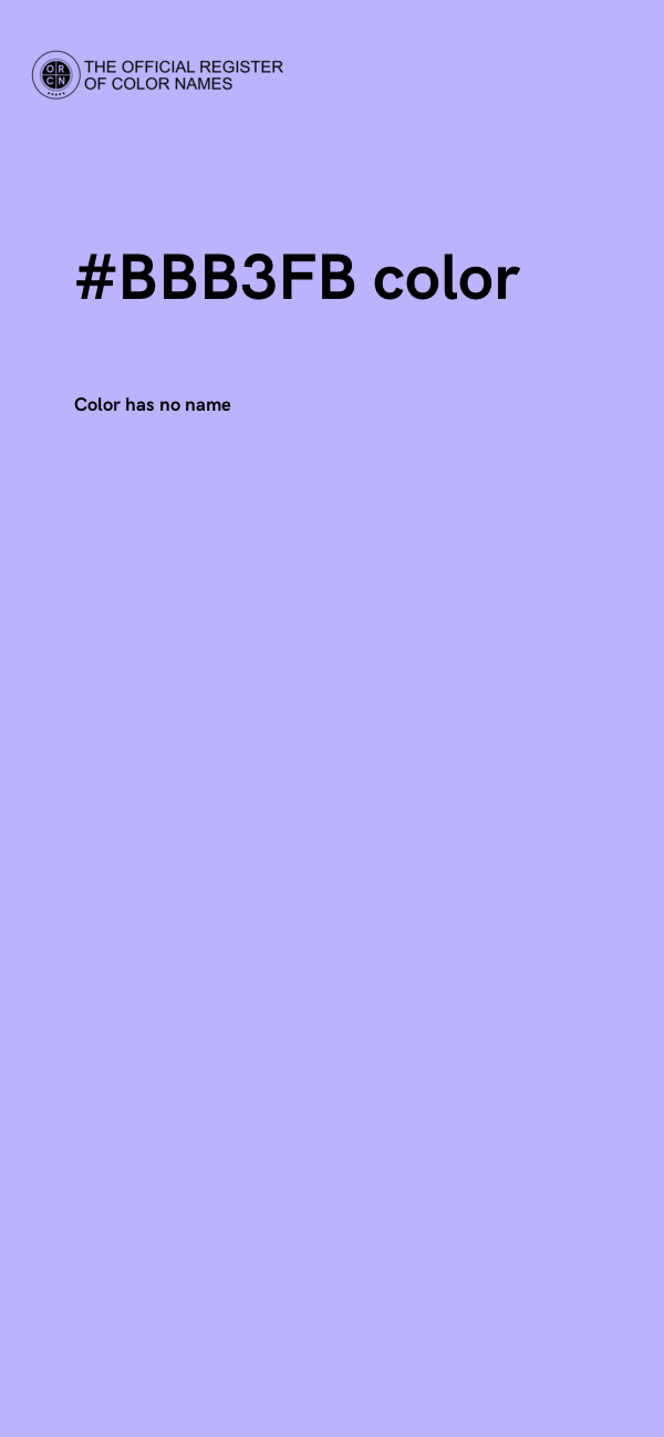 #BBB3FB color image