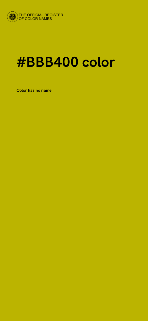 #BBB400 color image