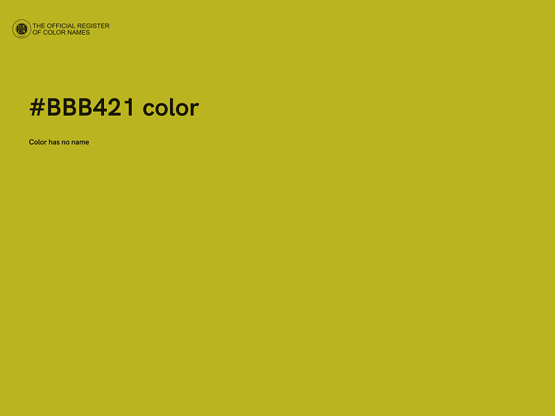 #BBB421 color image