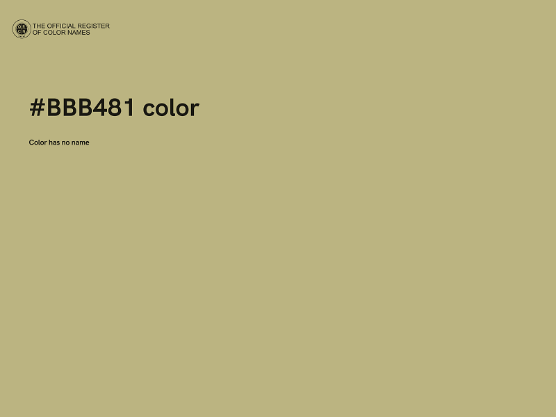 #BBB481 color image