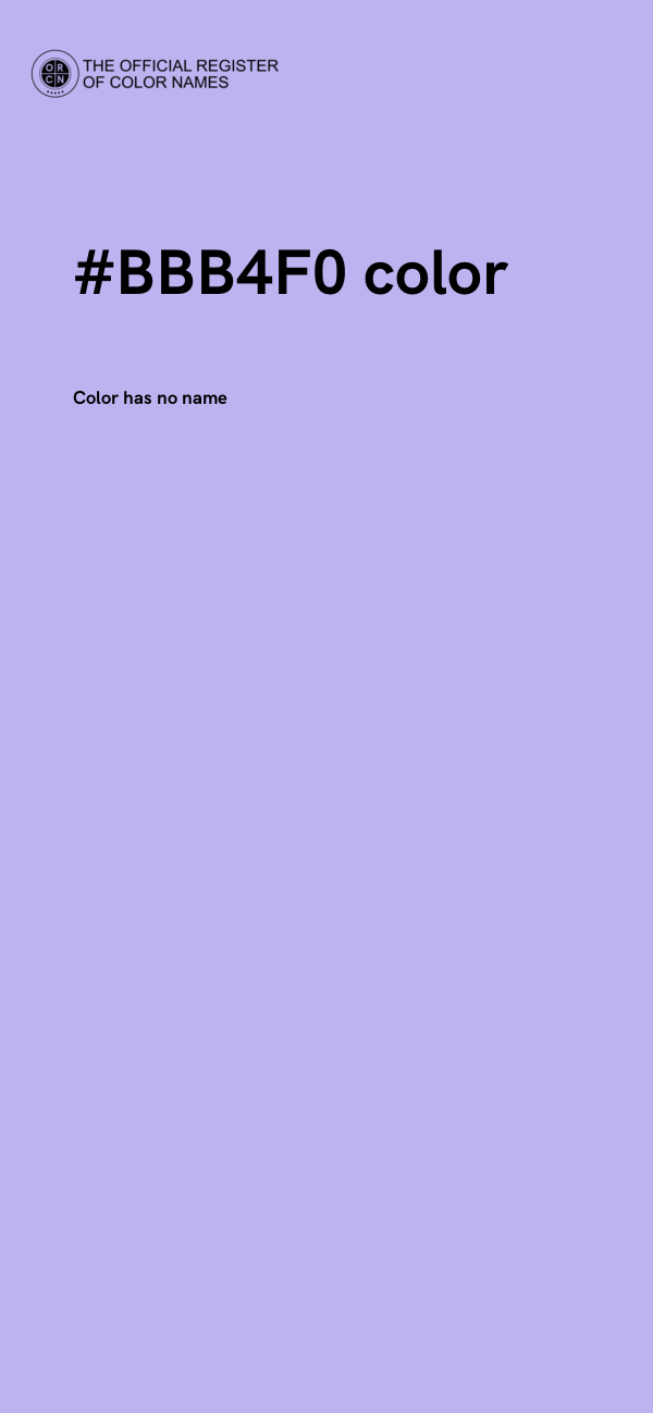 #BBB4F0 color image