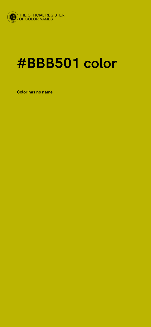 #BBB501 color image