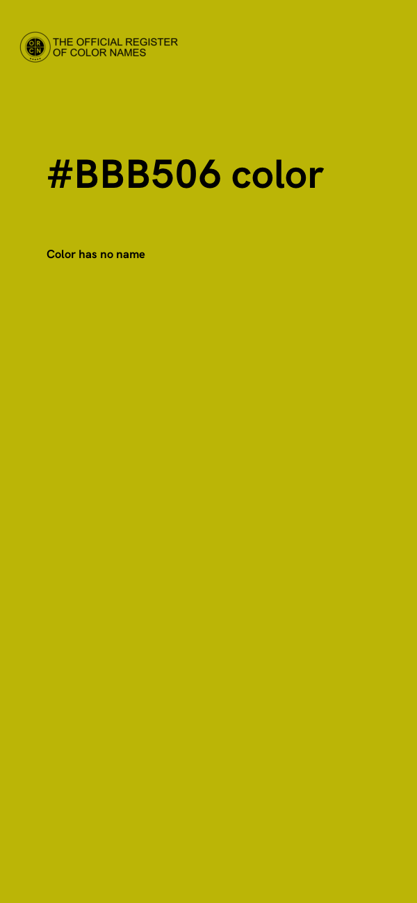 #BBB506 color image