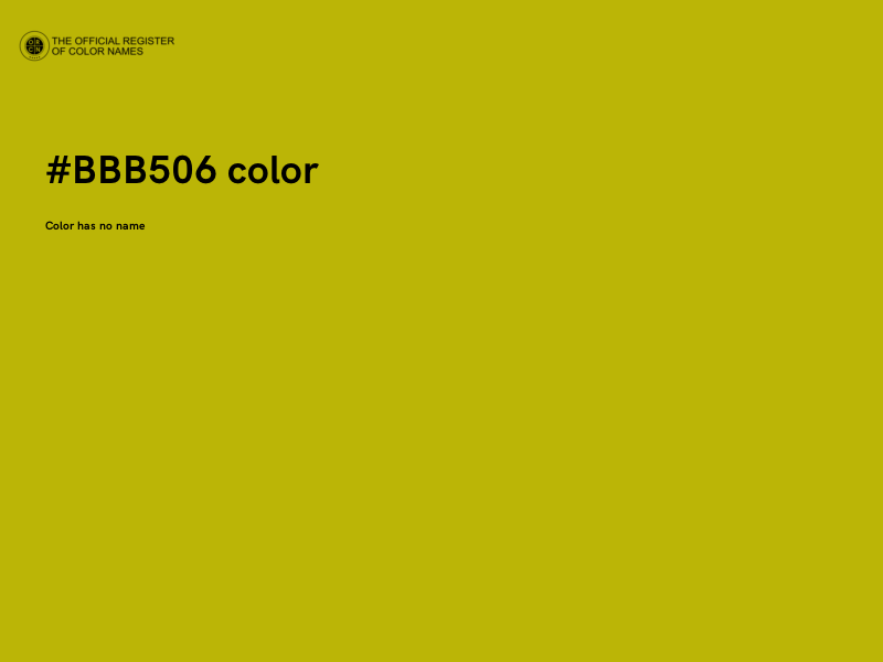 #BBB506 color image