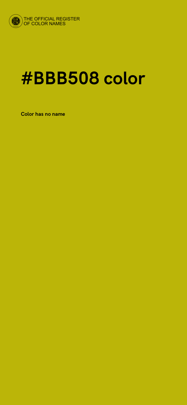 #BBB508 color image