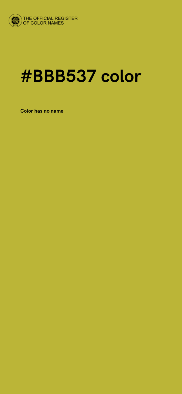 #BBB537 color image