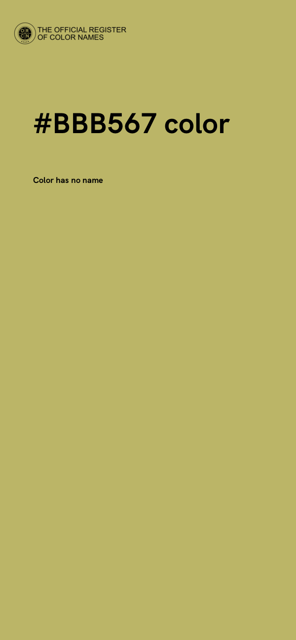 #BBB567 color image