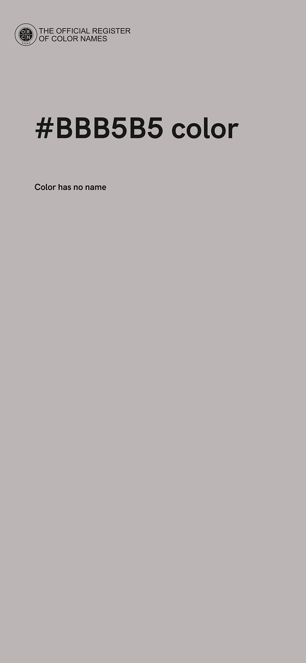 #BBB5B5 color image