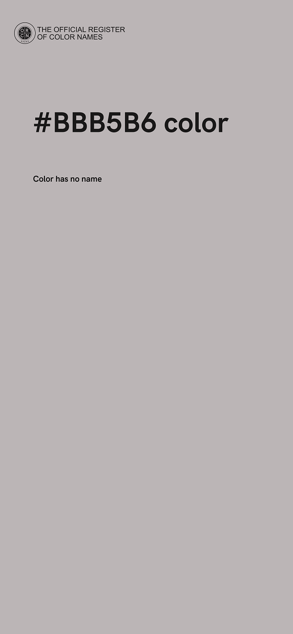 #BBB5B6 color image