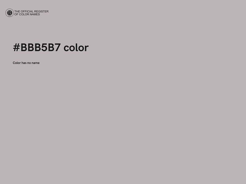 #BBB5B7 color image