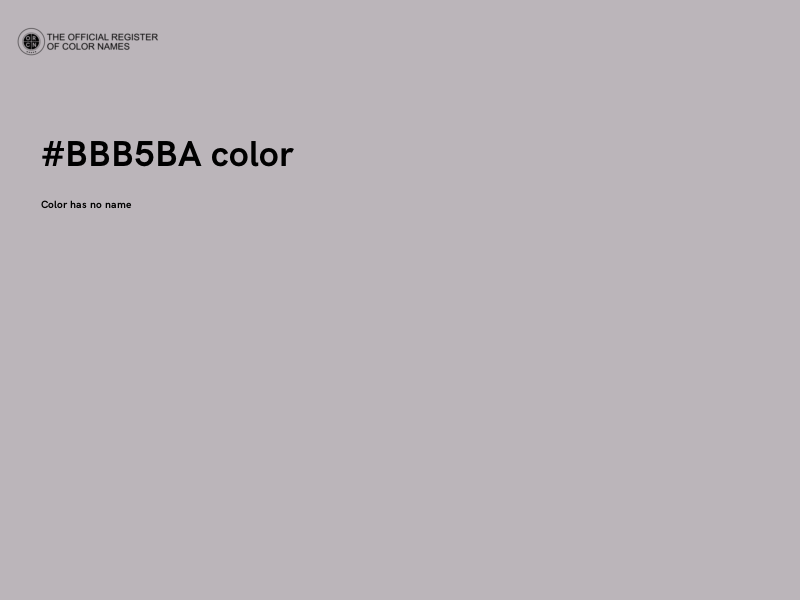 #BBB5BA color image