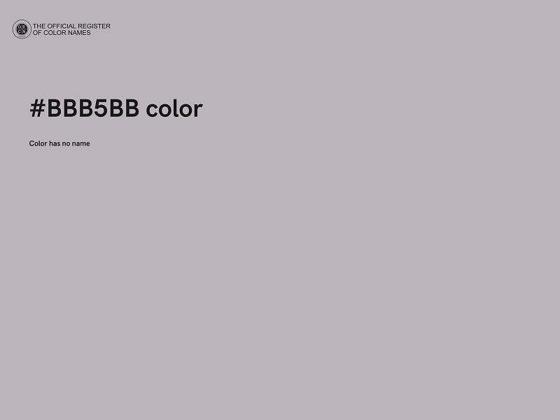 #BBB5BB color image