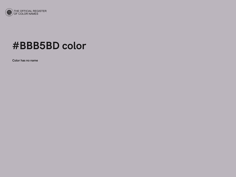 #BBB5BD color image