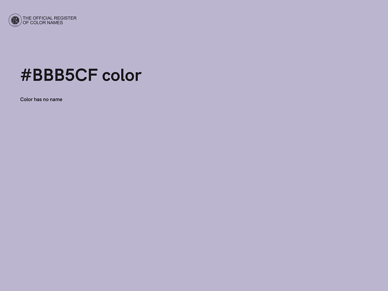 #BBB5CF color image