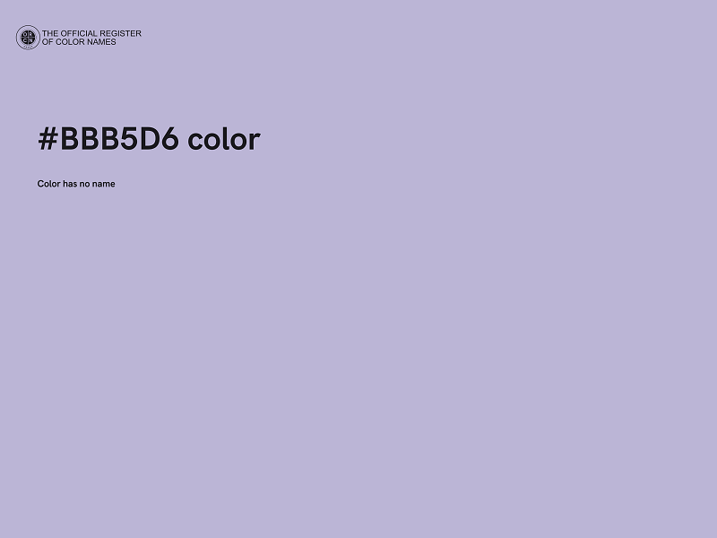 #BBB5D6 color image