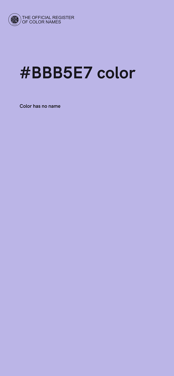 #BBB5E7 color image