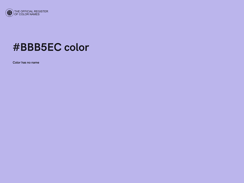 #BBB5EC color image