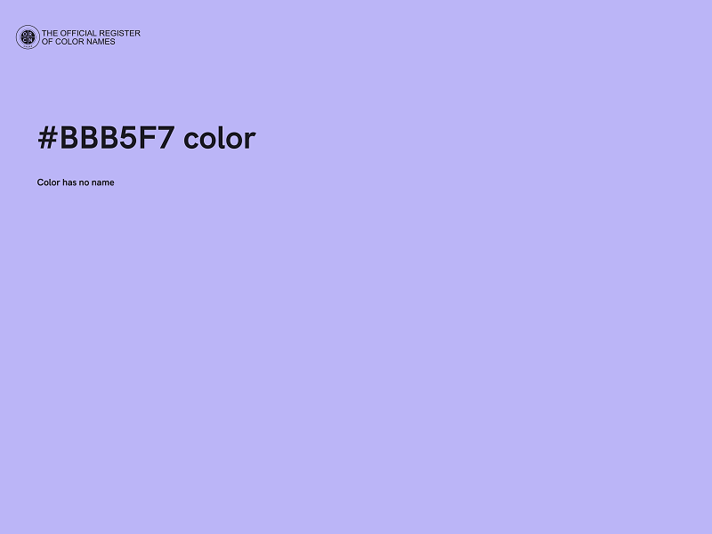 #BBB5F7 color image