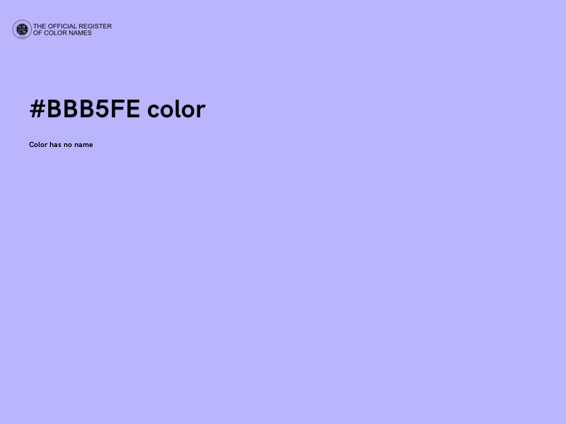 #BBB5FE color image