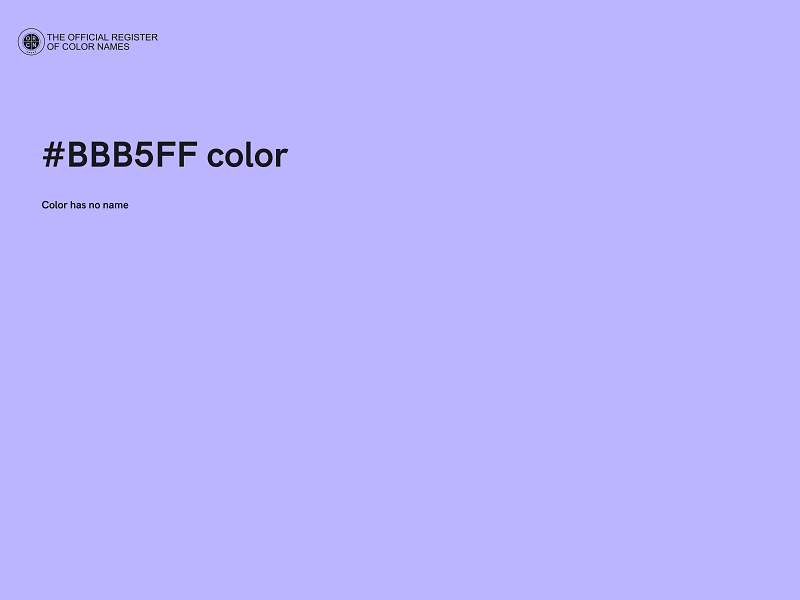 #BBB5FF color image