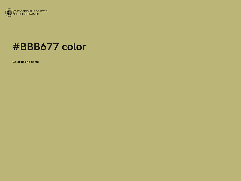 #BBB677 color image