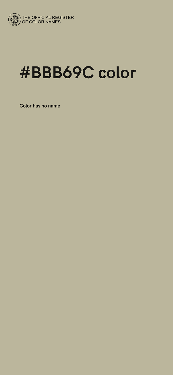 #BBB69C color image