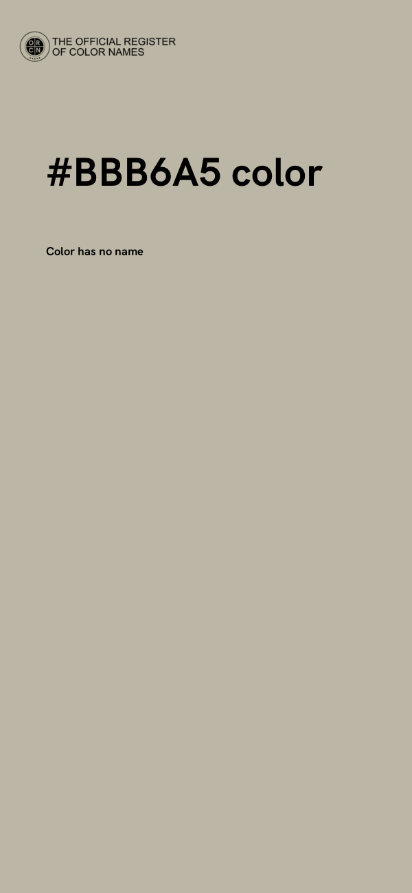 #BBB6A5 color image