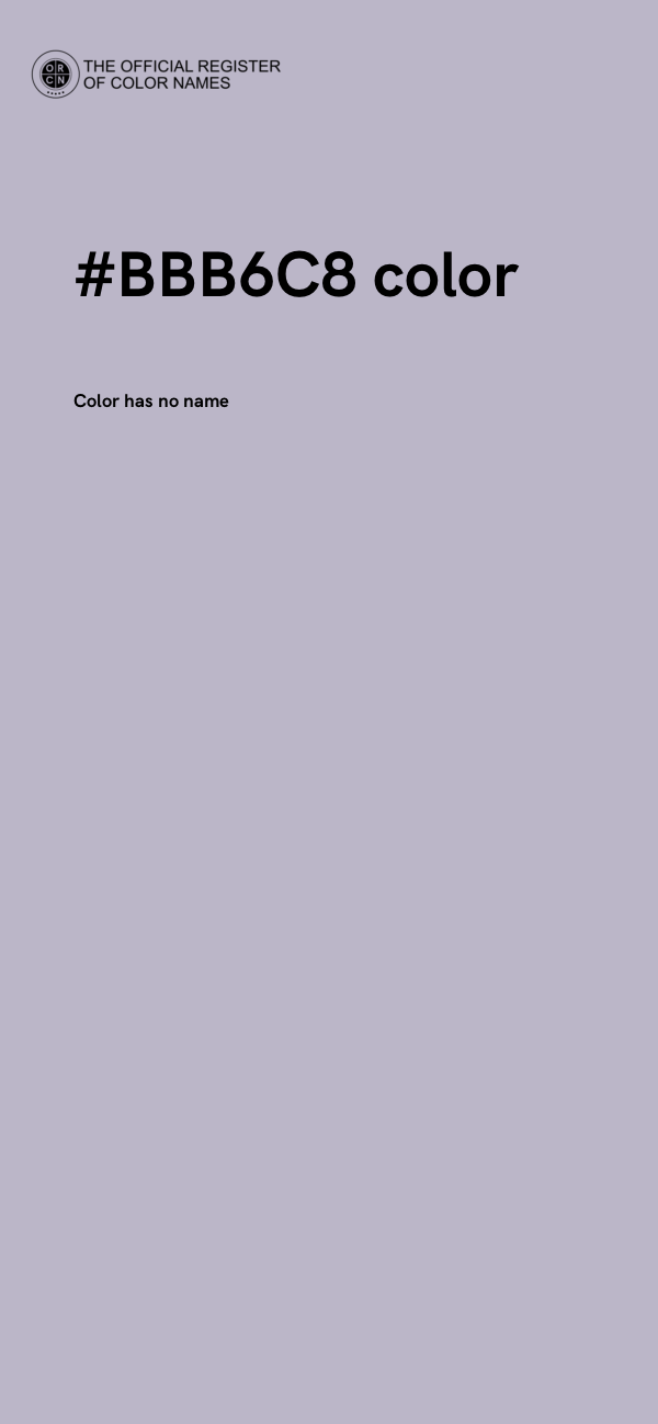#BBB6C8 color image