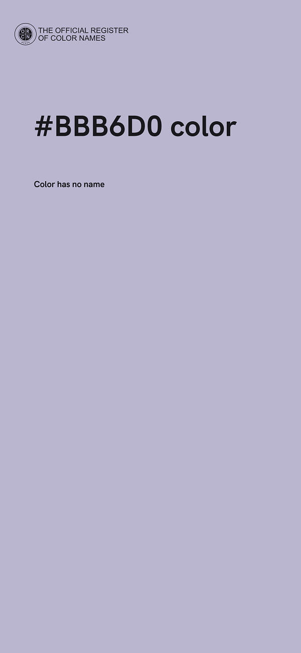 #BBB6D0 color image