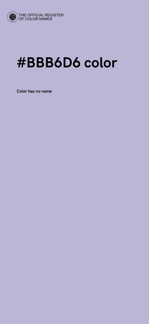 #BBB6D6 color image