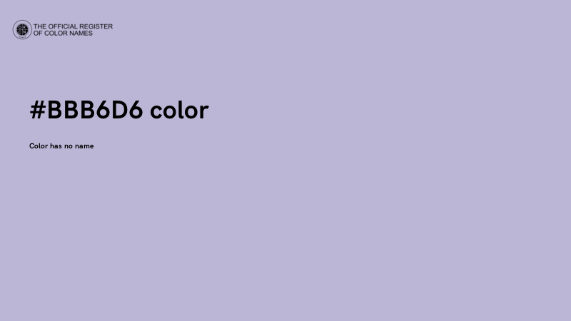 #BBB6D6 color image