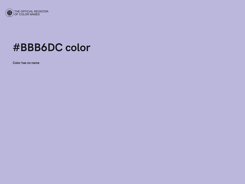 #BBB6DC color image