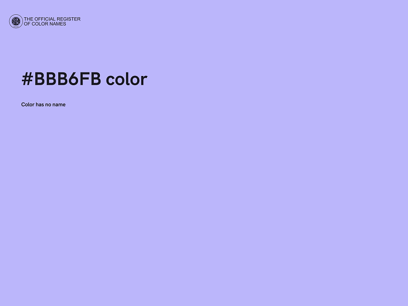 #BBB6FB color image