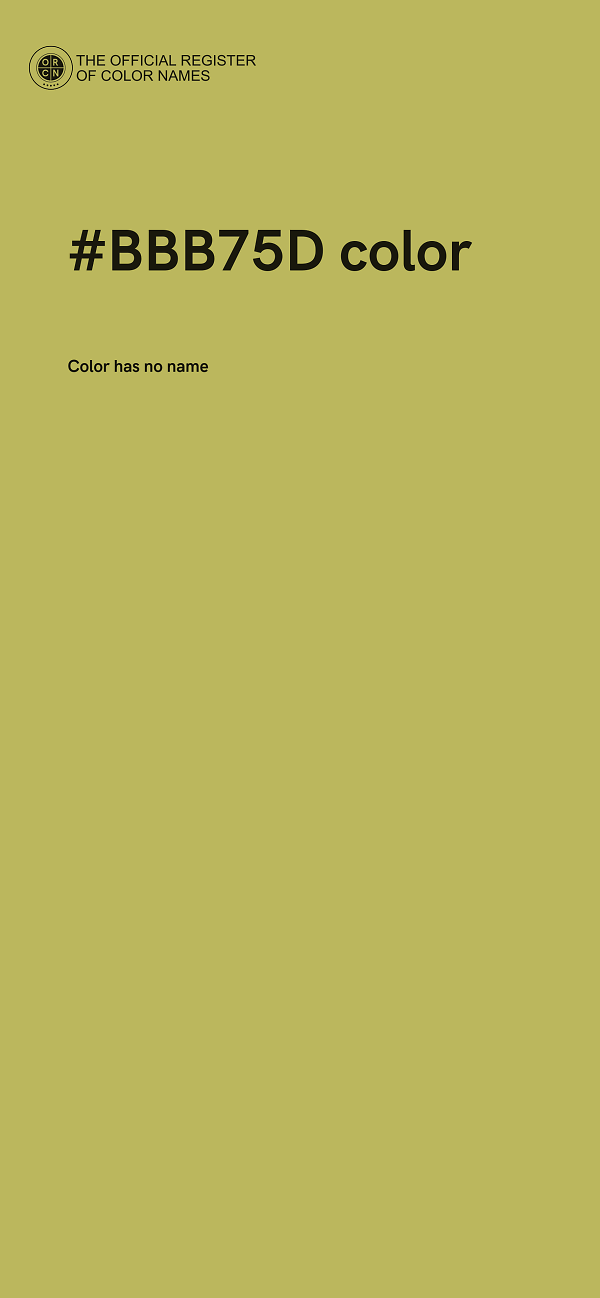 #BBB75D color image
