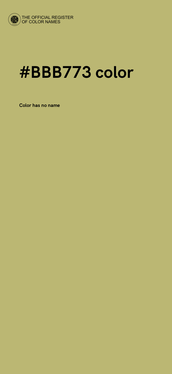 #BBB773 color image