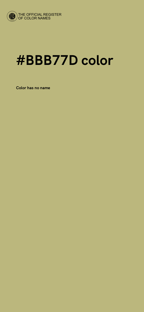 #BBB77D color image