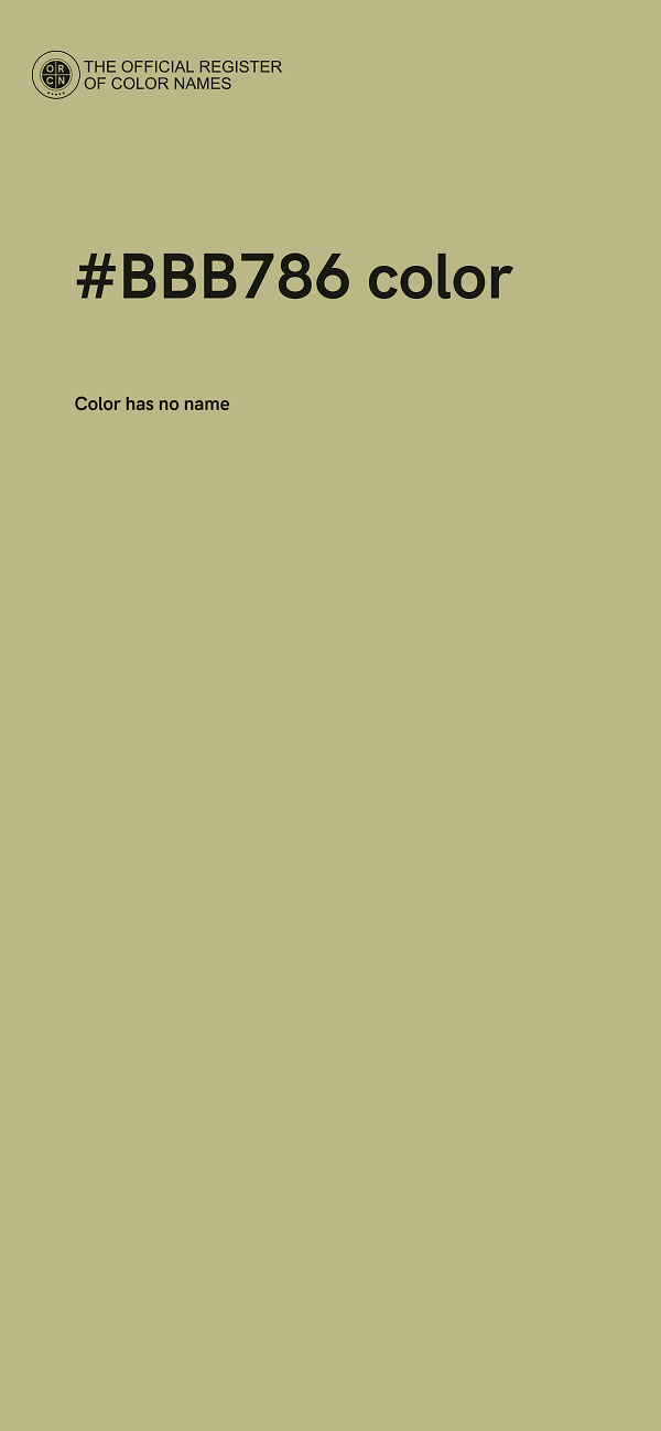 #BBB786 color image