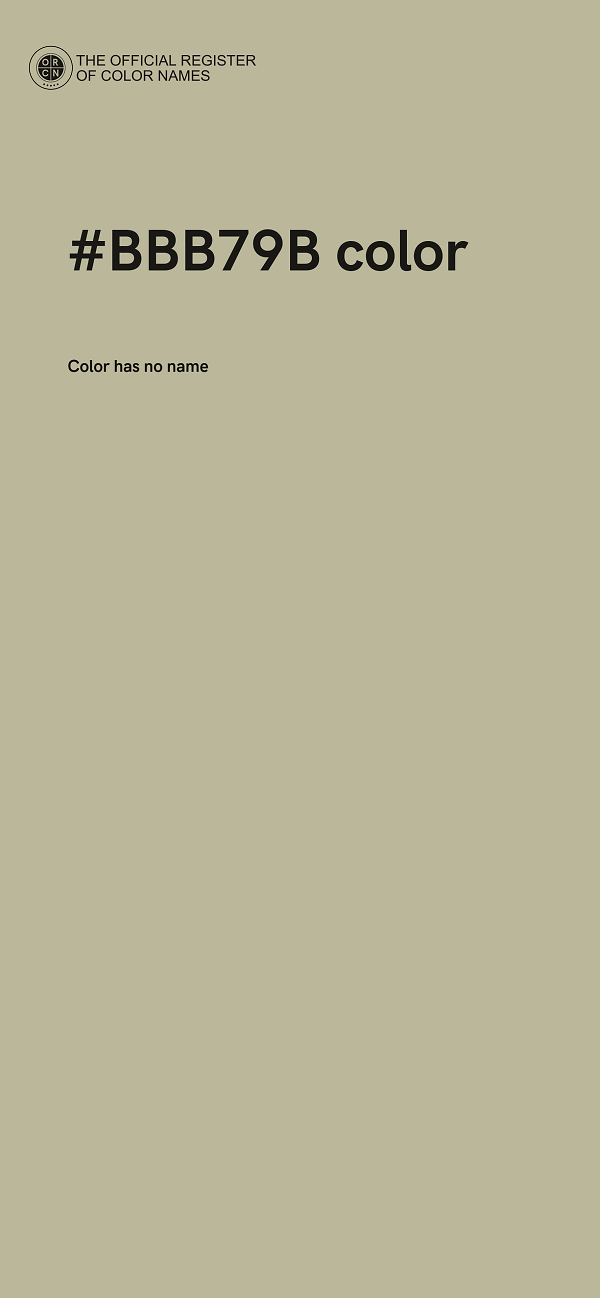 #BBB79B color image