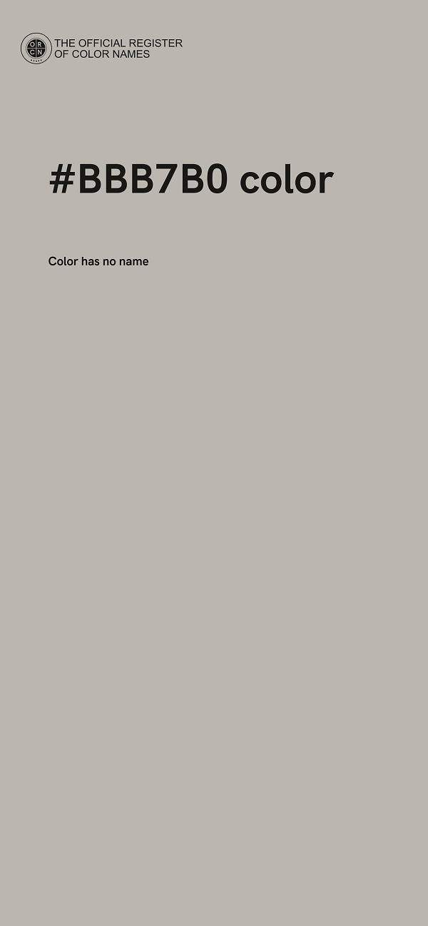 #BBB7B0 color image