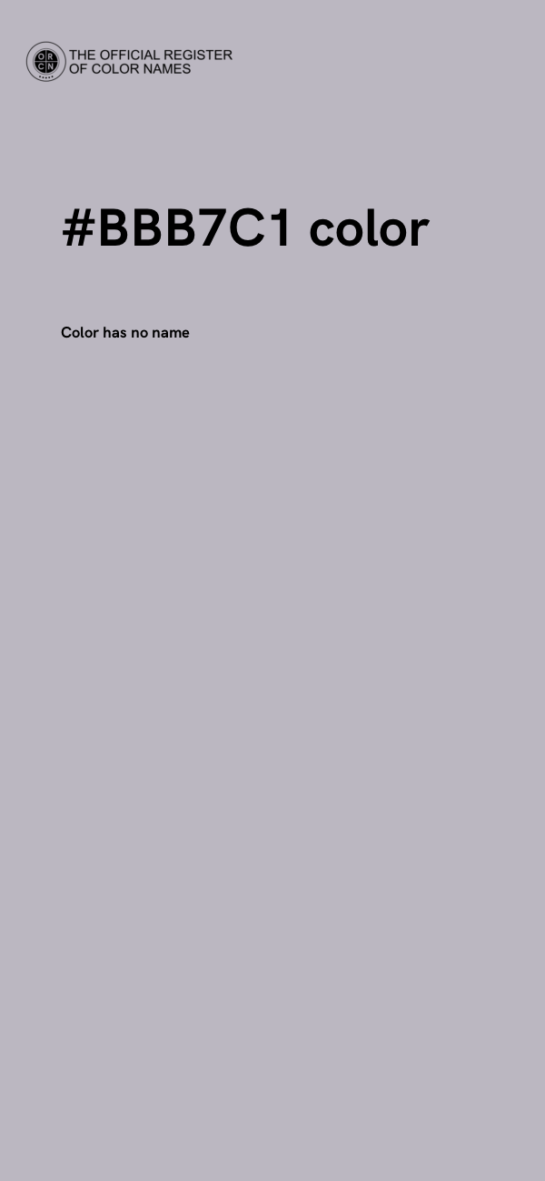 #BBB7C1 color image